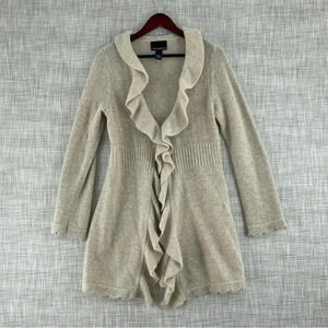 Cynthia Rowley Cardigan M wool angora light weight 0184